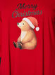 Chemise de nuit en coton bio &agrave; motif de No&euml;l, Rouge, Packshot image number 2