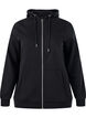 Sweat &agrave; capuche zipp&eacute; avec poches, Noir, Packshot image number 0