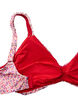 Haut de bikini à motif floral avec rembourrage amovible, Rose, Packshot image number 3