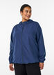 Veste l&eacute;g&egrave;re avec capuche et fermeture &eacute;clair, Bleu, Model image number 0