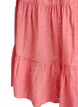 Robe A-line longueur genou en lin et viscose, Corail, Packshot image number 3