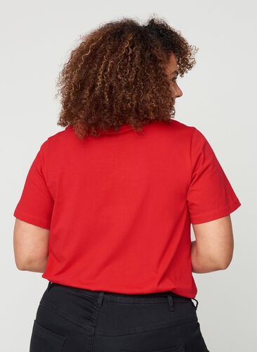 T-shirt de Noël à sequins, Red, Model image number 1