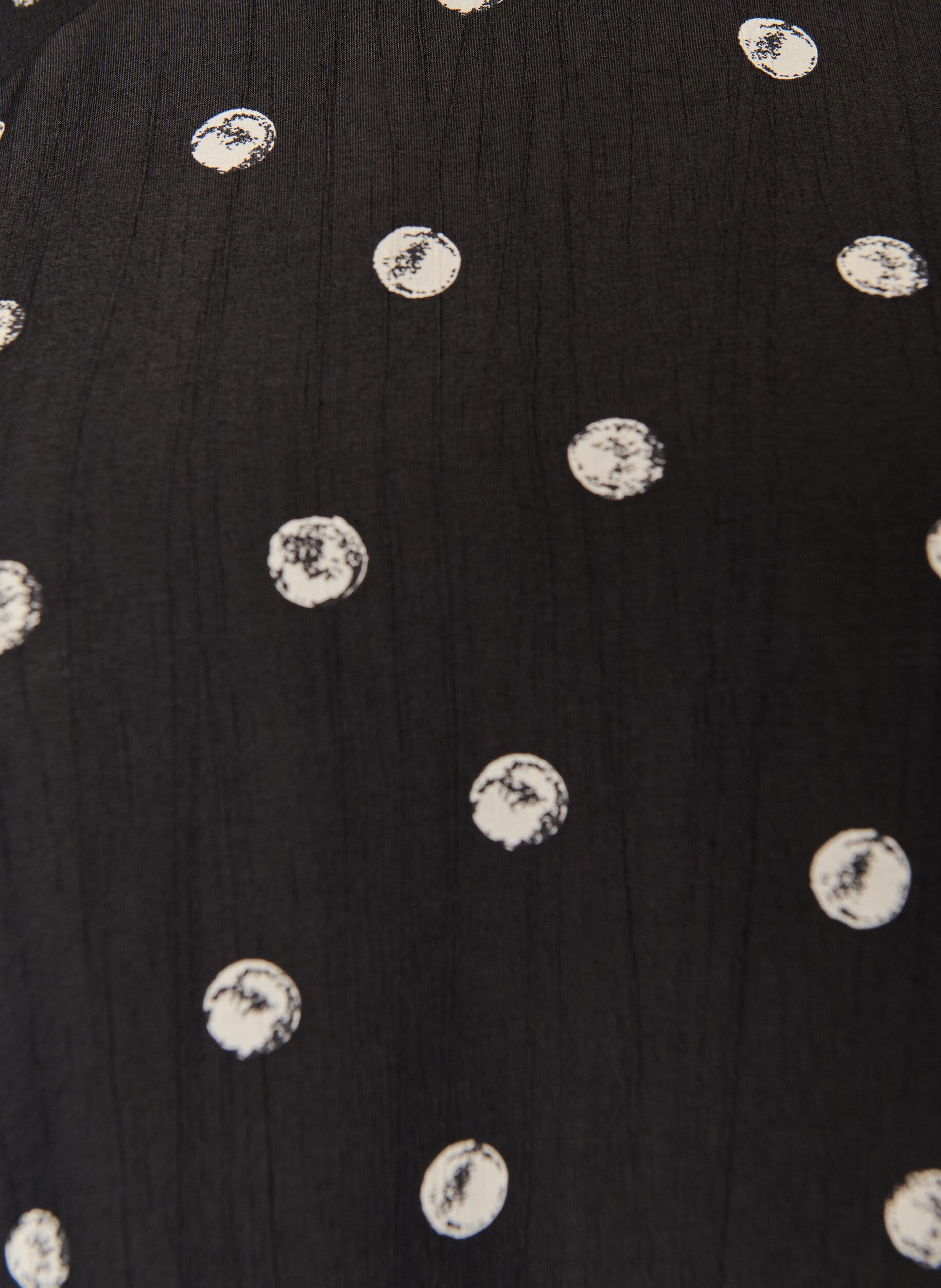 ZizziRobe courte en viscose avec manches ballon, Charbon, Packshot image number 2