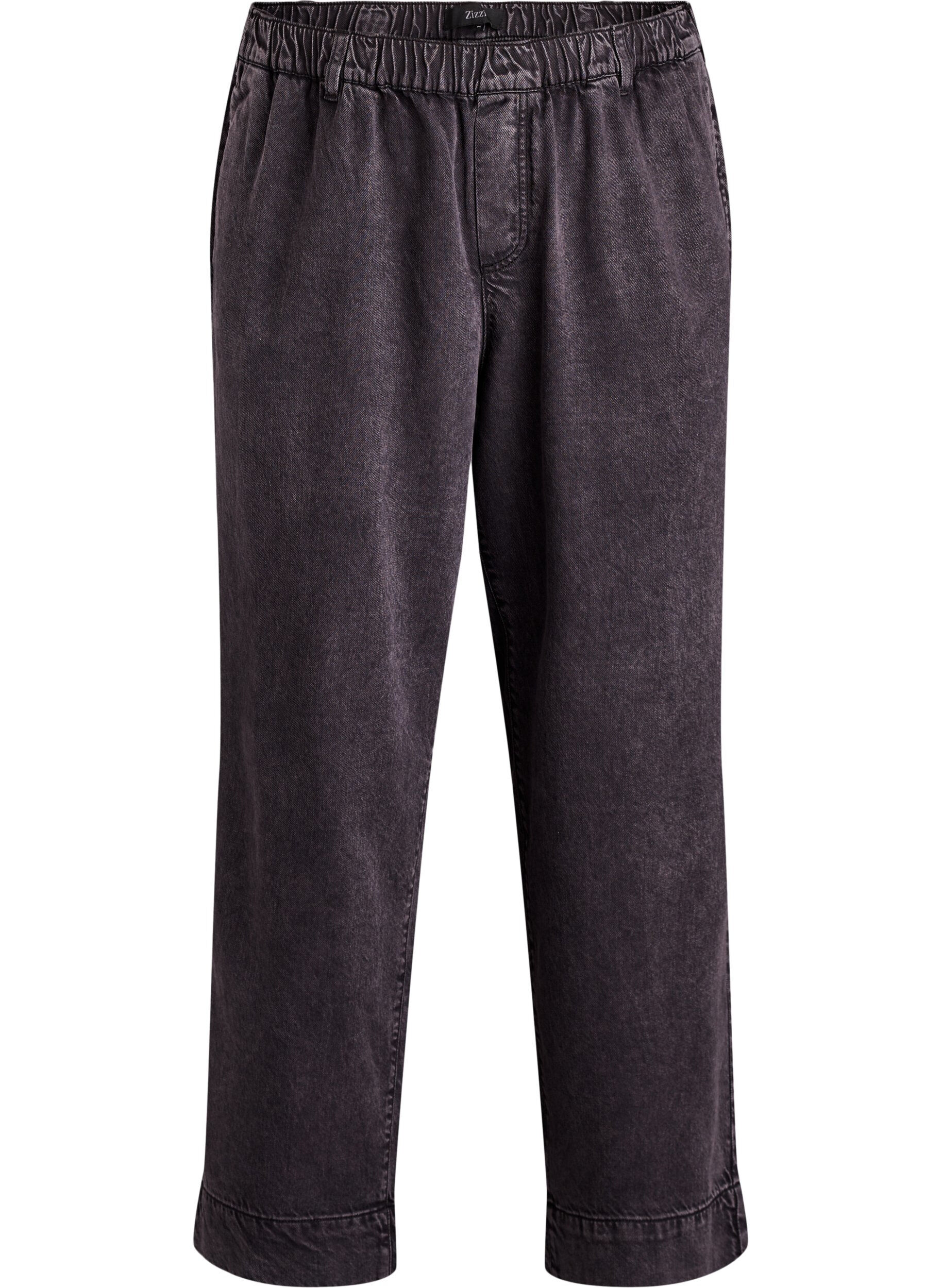 Zizzi Jean large avec taille &eacute;lastiqu&eacute;e, Gris, Packshot image number 0