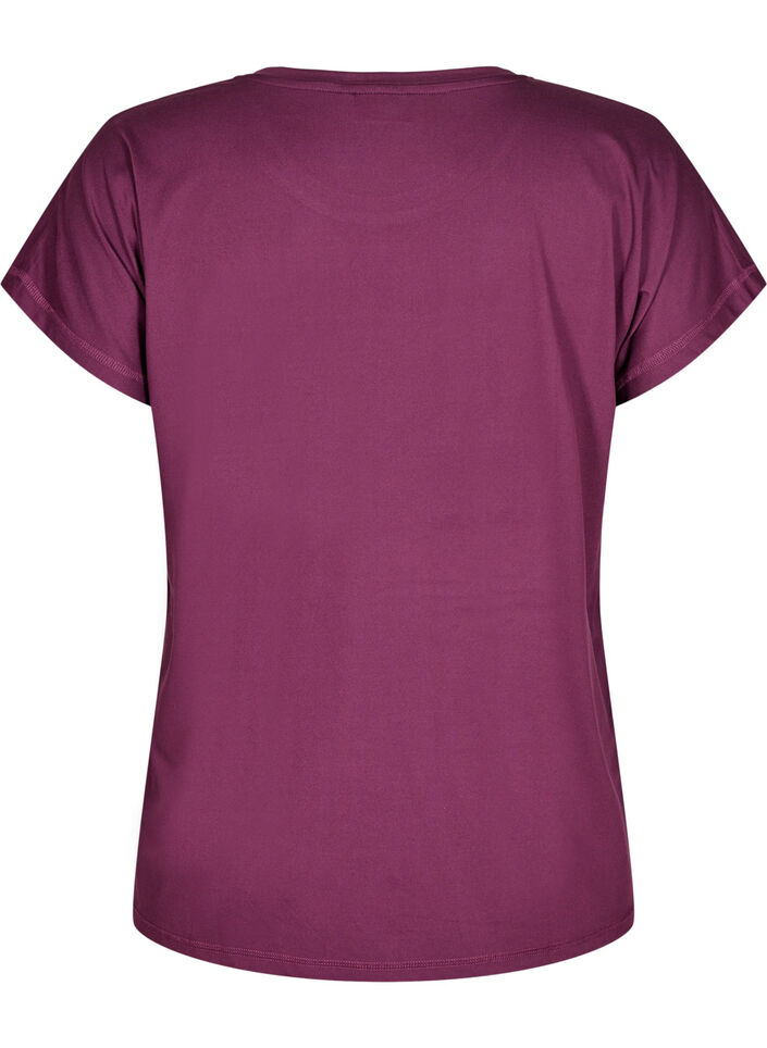 T-shirt de sport uni, Violet, Packshot image number 1