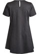 Robe courte &eacute;vas&eacute;e en jersey, Gris anthracite, Packshot image number 1