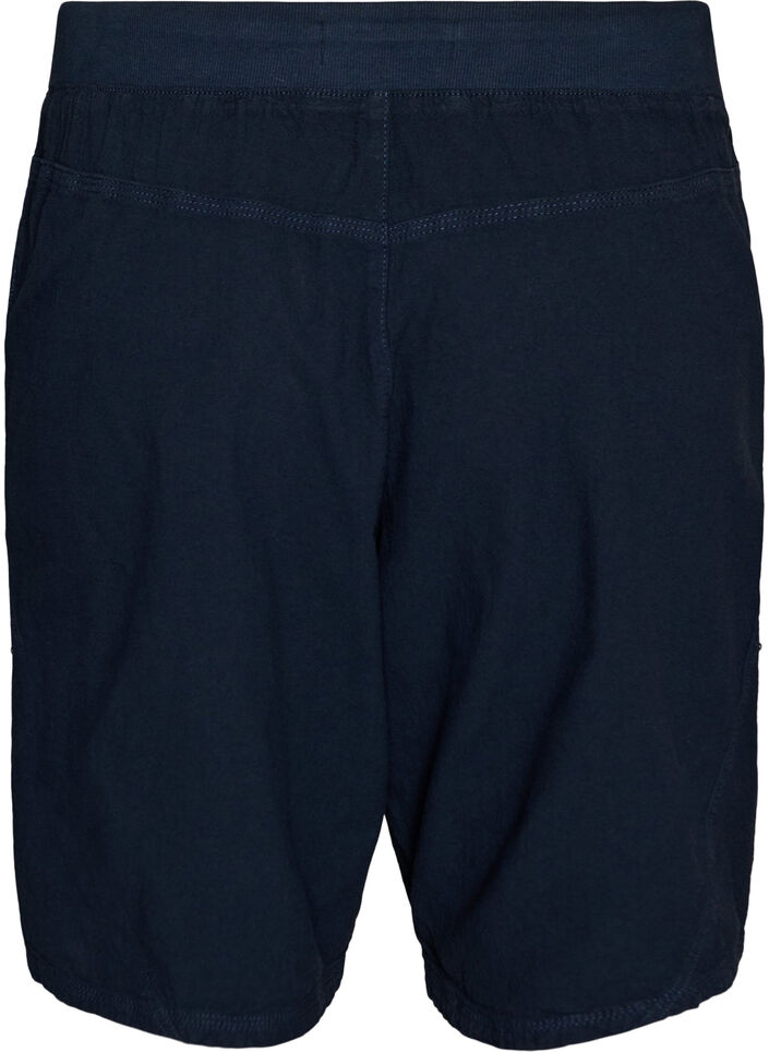 Short en coton ample avec poches, Bleu, Packshot image number 1