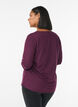 Haut de sport &agrave; manches 3/4, Violet, Model image number 2