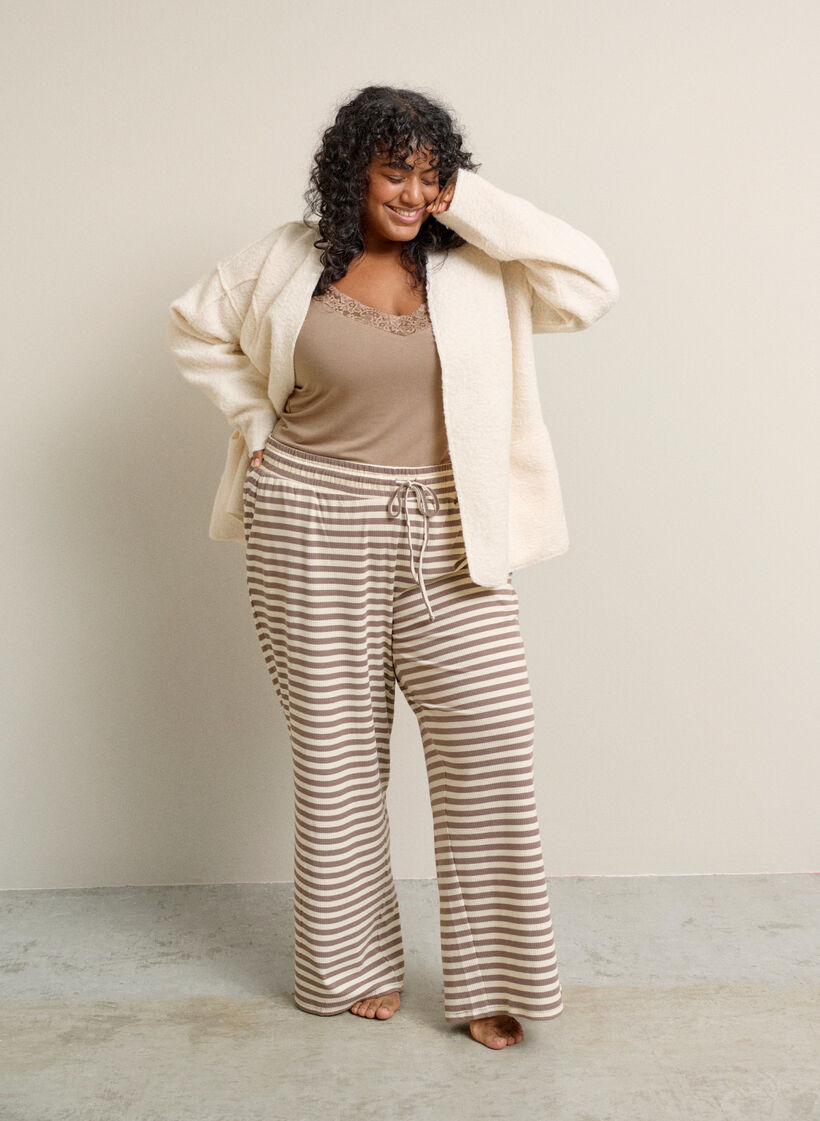 Cardigan ample avec poches, Vanille, Image image number 0