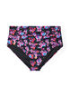 Culotte de bikini taille haute &agrave; motif, Violet, Packshot image number 0