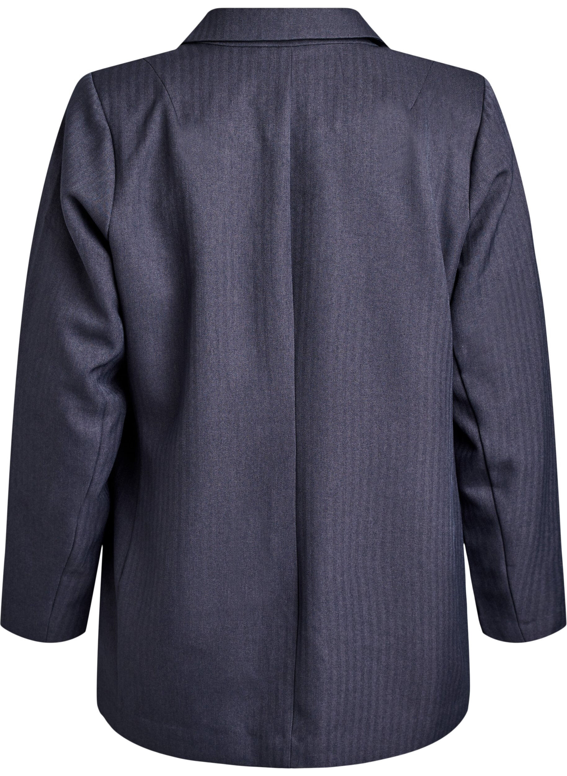 Zizzi Blazer classique avec poches, Gris anthracite, Packshot image number 1