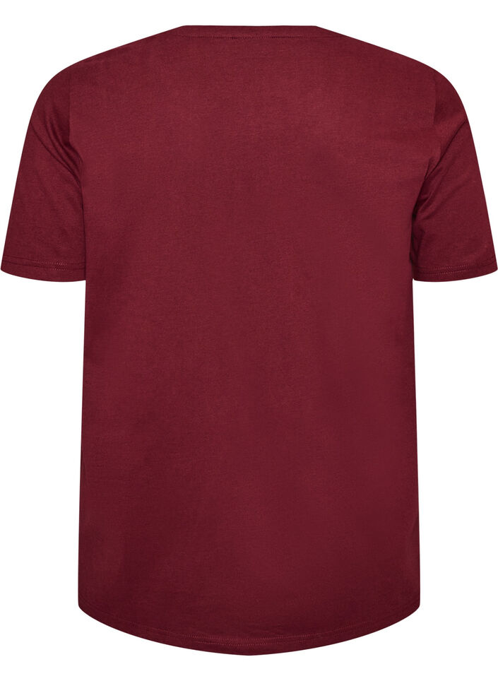 T-shirt imprim&eacute;, Bordeaux, Packshot image number 1