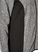 Cardigan d'entra&icirc;nement avec empi&egrave;cements contrastants et col montant, Gris anthracite, Packshot image number 3