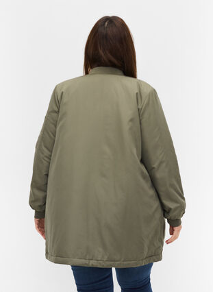 Longue veste avec poches, Castor Gray, Model image number 1