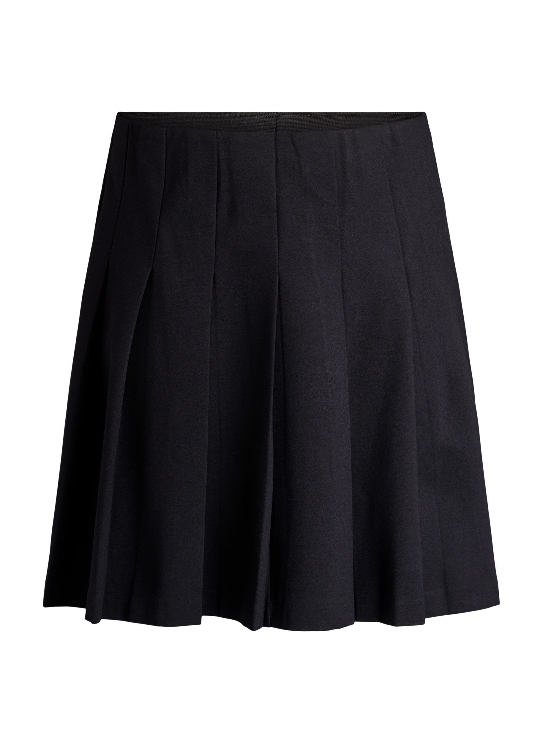 Jupe courte pliss&eacute;e &agrave; taille &eacute;lastique