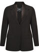 Blazer avec fente au dos et d&eacute;tail &agrave; nouer, Noir, Packshot image number 0