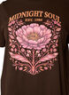 T-shirt en coton bio avec imprim&eacute; sur le devant, Marron, Packshot image number 2