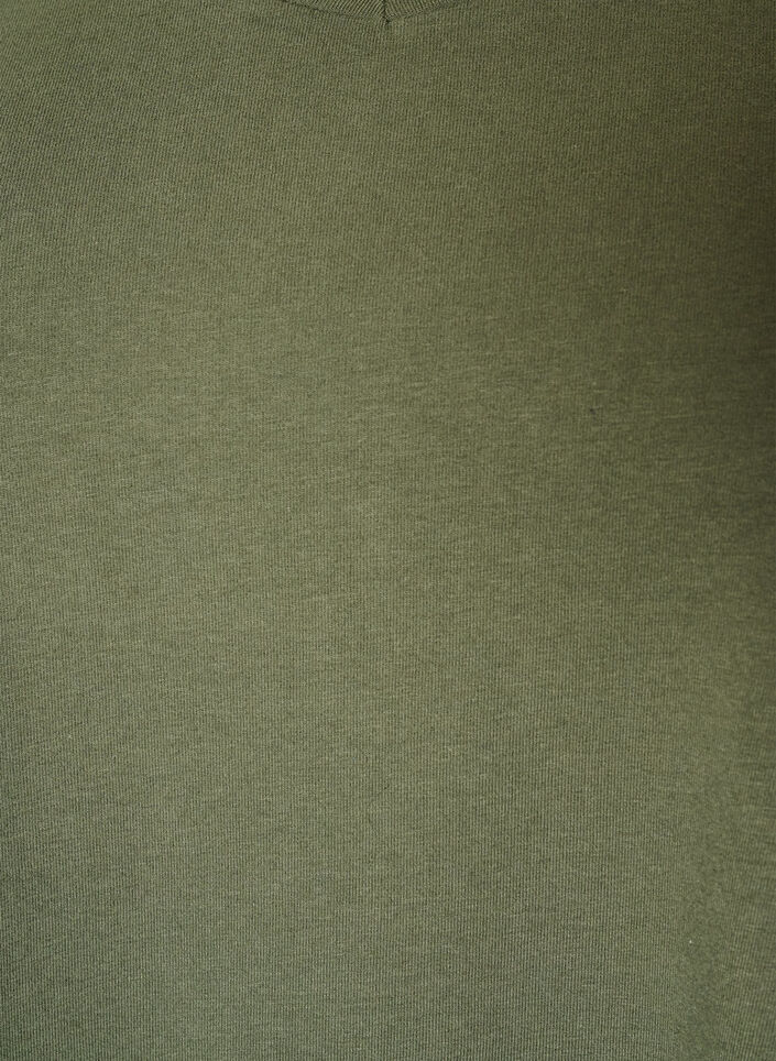 T-shirt Basic uni en coton, Vert, Packshot image number 2
