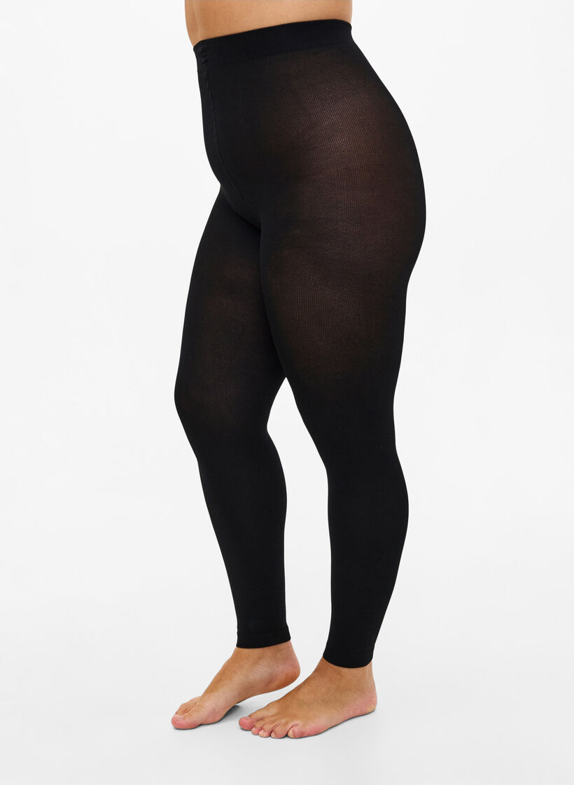 Legging en 200 deniers, Noir, Model image number 0