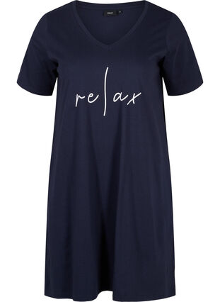 Chemise de nuit en coton à manches courtes, Night Sky RELAX, Packshot image number 0