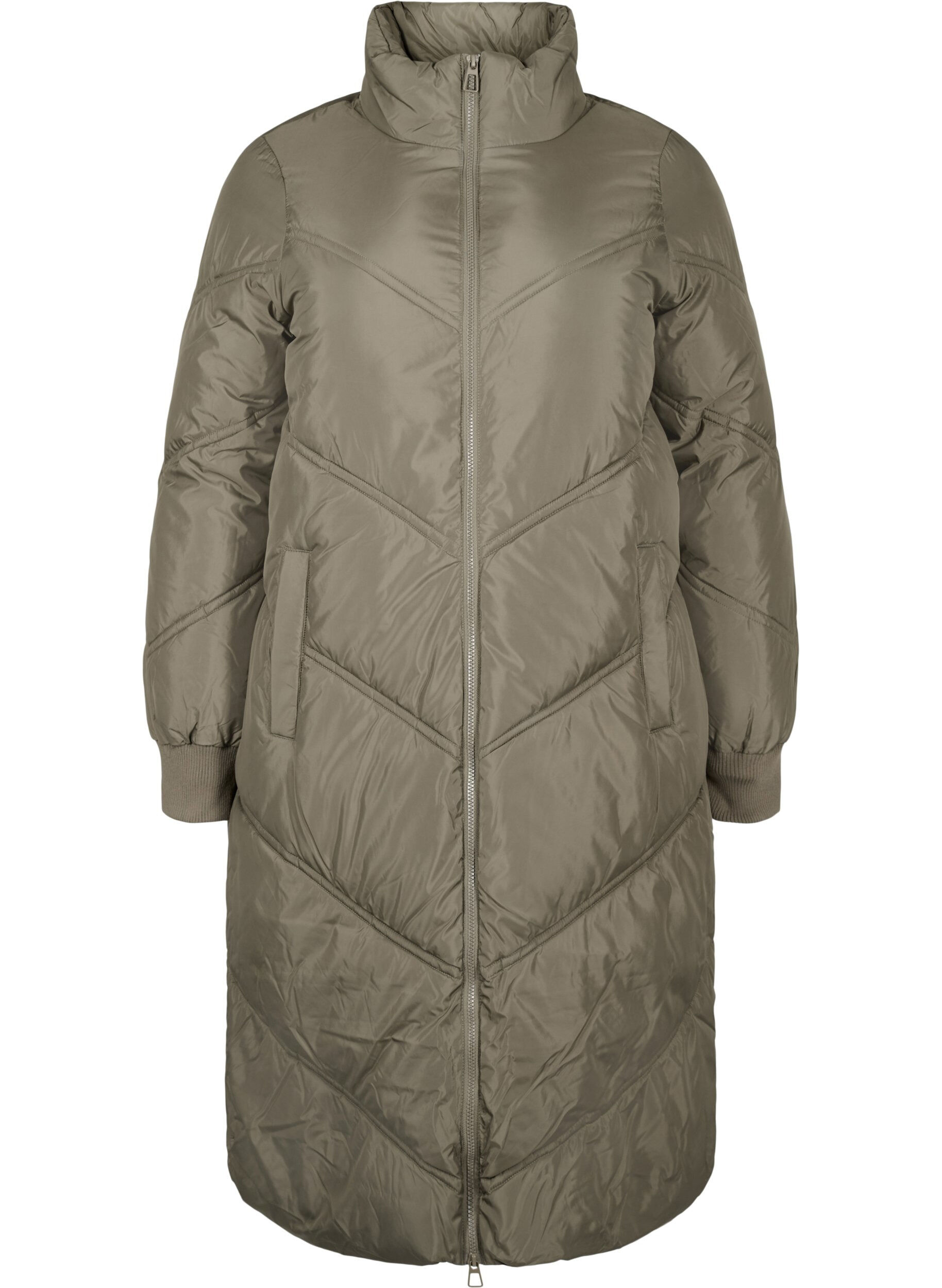 Zizzi Longue veste polaire d'hiver, Bungee Cord , Packshot image number 0