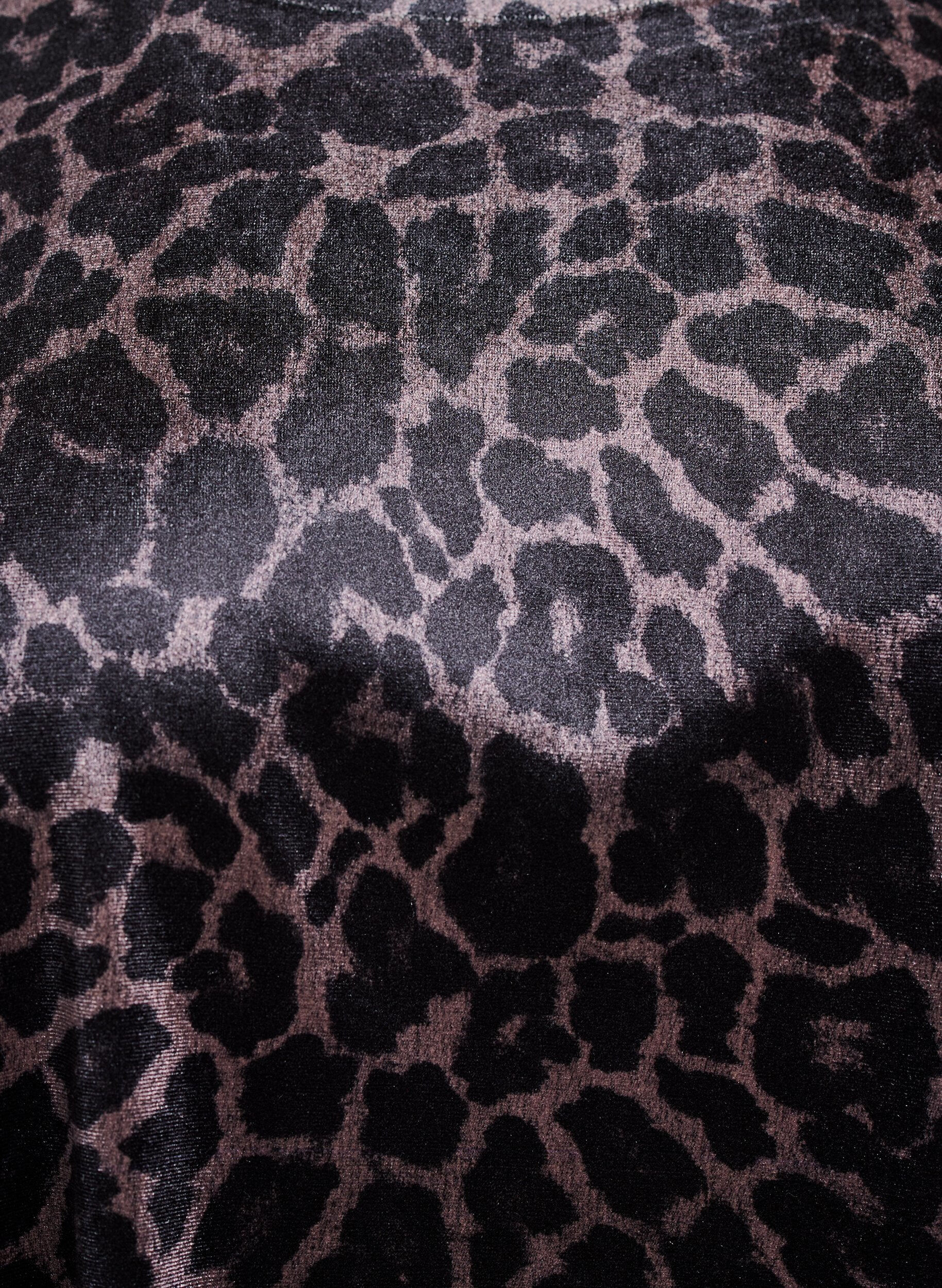 Zizzi Haut &agrave; manches courtes en velours, Marron, Packshot image number 2