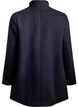 Manteau coupe &eacute;vas&eacute;e avec boutons dor&eacute;s, Bleu, Packshot image number 1