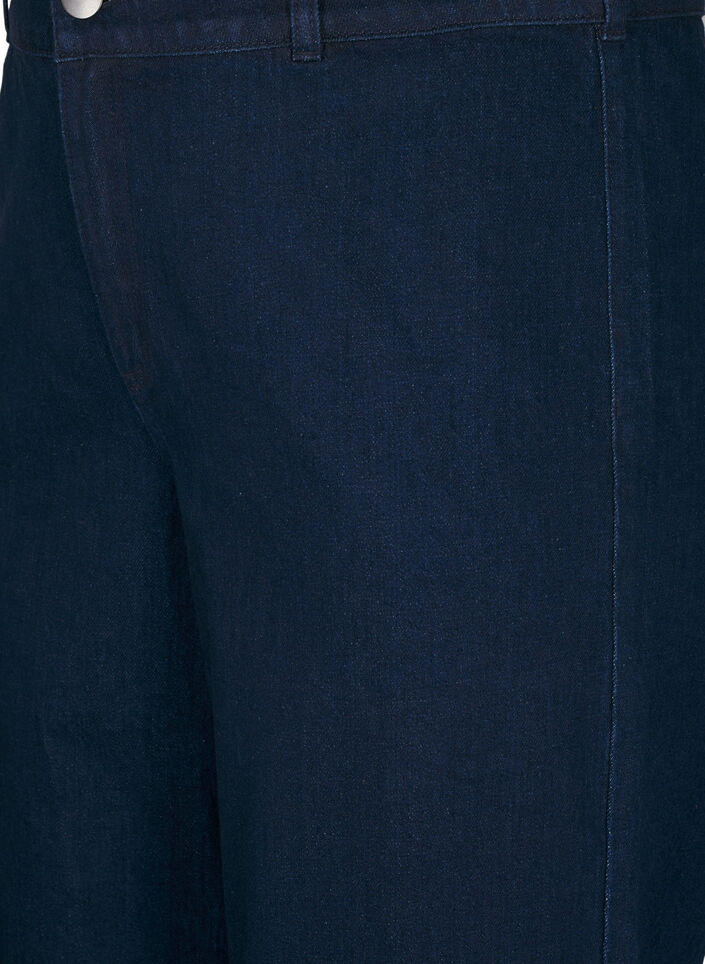 Jean large taille haute, Bleu, Packshot image number 2