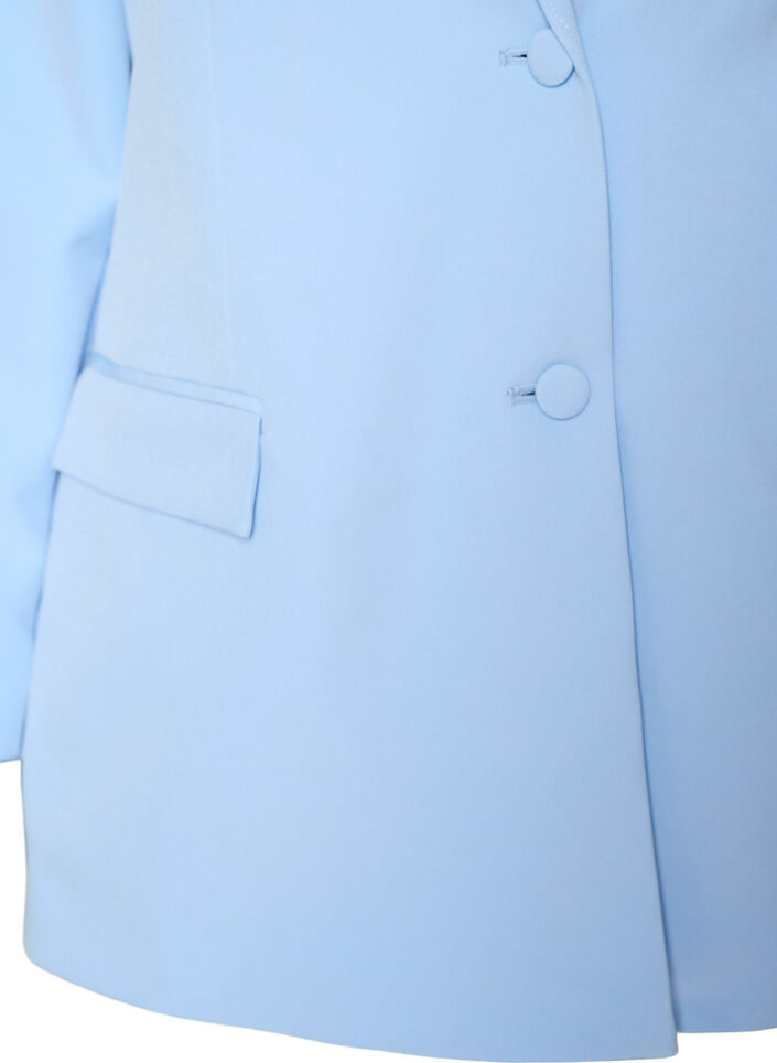 Blazer classique avec fermeture boutonn&eacute;e, Bleu Clair, Packshot image number 2