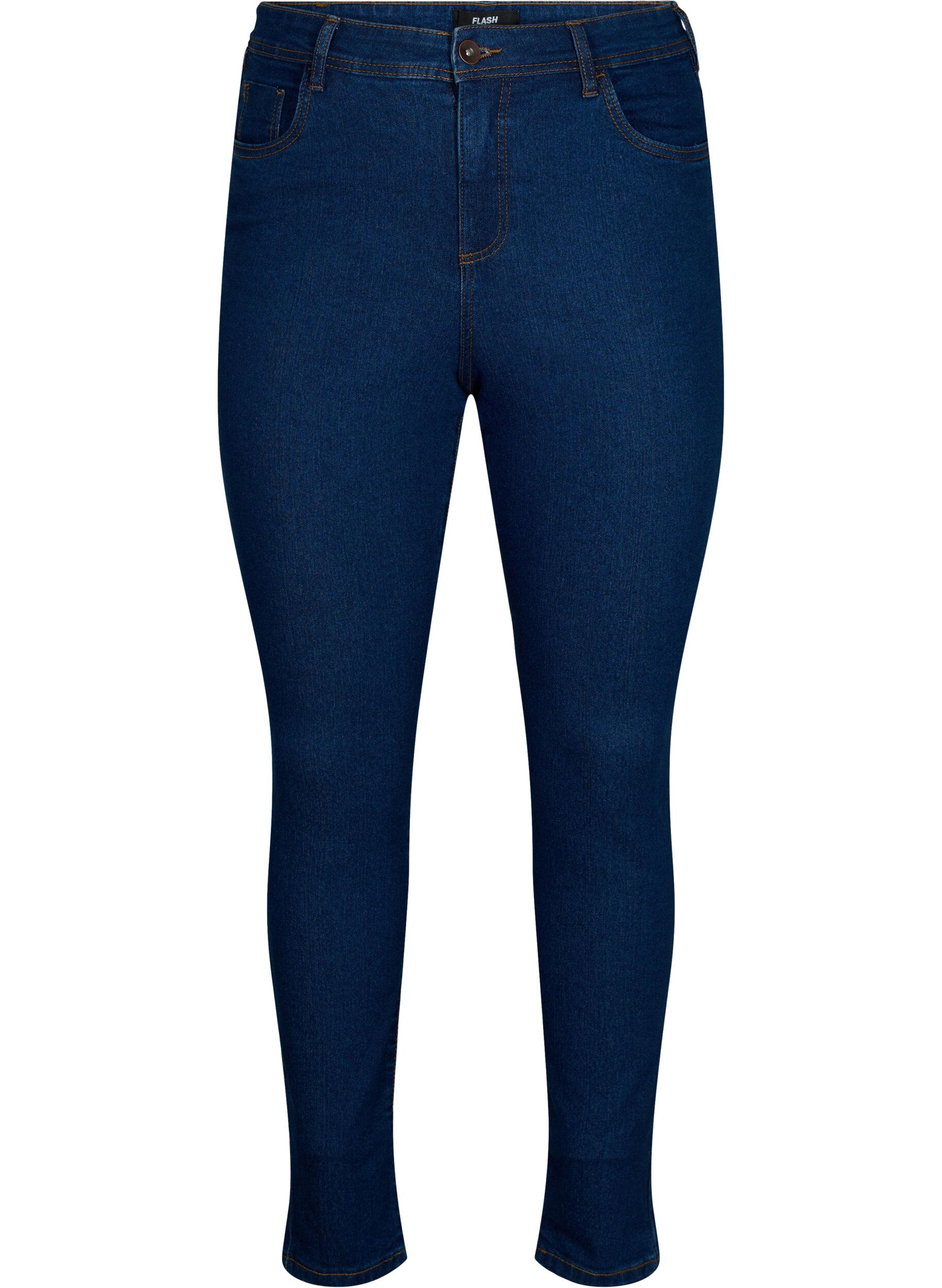 Zizzi FLASH - Jeans avec coupe super slim, Bleu, Packshot image number 0