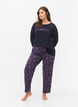 Pantalon de pyjama en coton avec imprim&eacute;, Bleu, Model image number 0