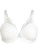 Soutien-gorge rembourr&eacute; en dentelle avec armatures, Blanc, Packshot image number 0