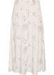 Jupe longue en viscose avec smocks, Blanc, Packshot image number 1