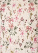 Blouse en viscose avec smocks et effet p&eacute;plum, Vanille, Packshot image number 2