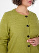 Cardigan avec boutons et devant arrondi, Vert clair, Model image number 3