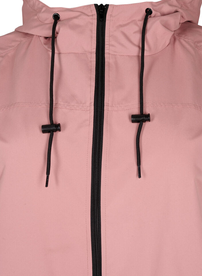 FLASH - Parka imperméable avec capuche, Ash Rose, Packshot image number 2