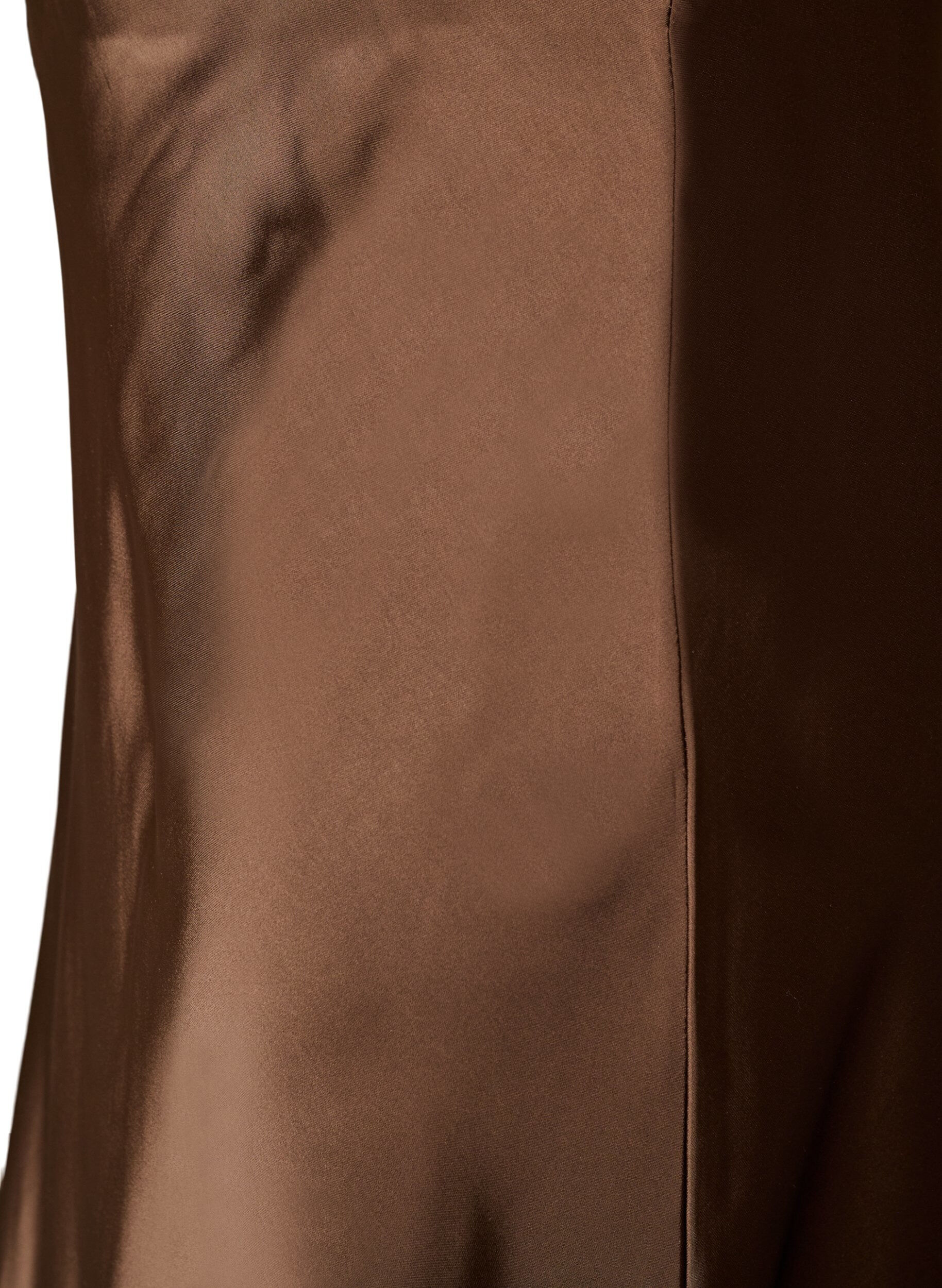 ZizziJupe midi en satin, Marron, Packshot image number 2