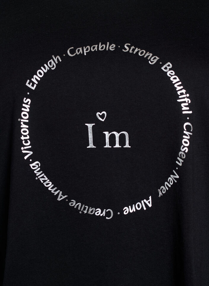 T-shirt imprim&eacute;, Noir, Packshot image number 2