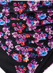 Culotte de bikini taille haute &agrave; motif, Violet, Packshot image number 2