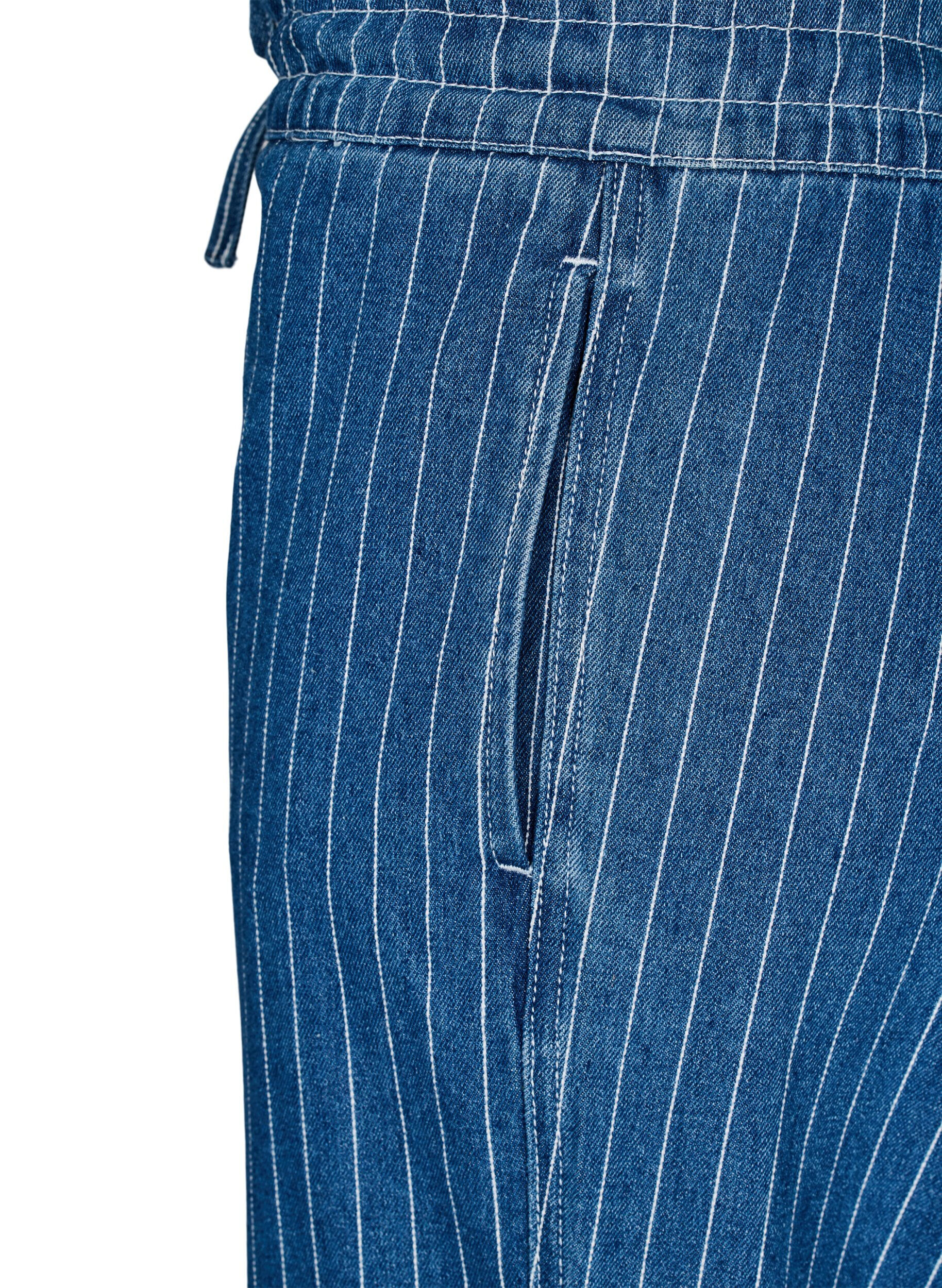 ZizziJean ample &agrave; rayures, Bleu, Packshot image number 3