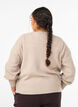 Cardigan en tricot c&ocirc;tel&eacute; avec boutons, Beige, Model image number 2