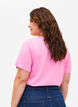 FLASH - T-shirt avec col en V, Begonia Pink, Model image number 1