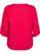 Chemisier en coton avec un col en V, Rouge, Packshot image number 1