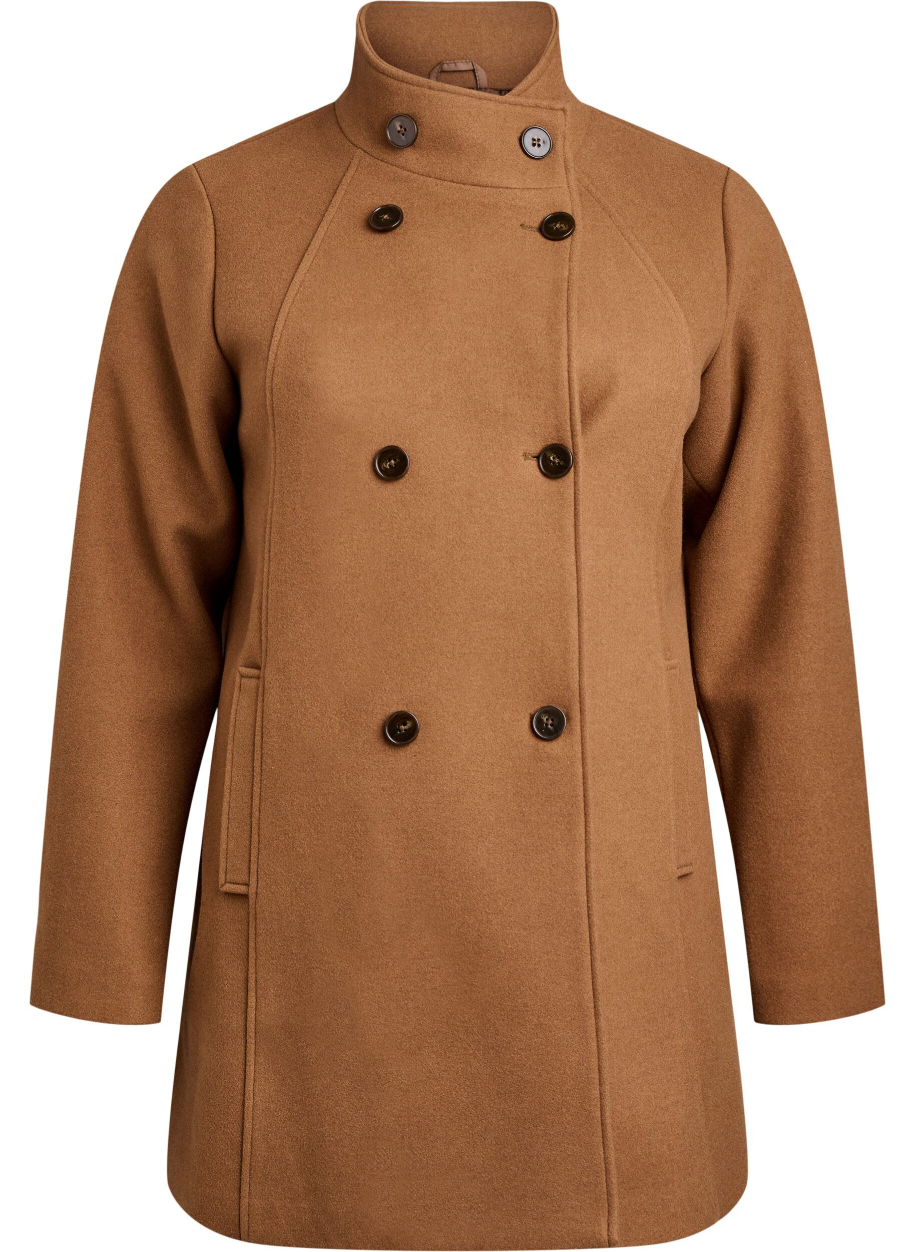 Manteau court &agrave; la coupe &eacute;vas&eacute;e