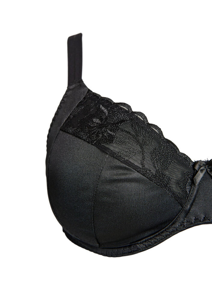 Soutien-gorge emboîtant grand maintien avec détails en dentelle, Noir, Packshot image number 2