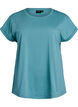 T-shirt &agrave; manches courtes en m&eacute;lange de coton, Bleu, Packshot image number 0