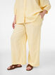Pantalon large en lin et viscose, Jaune clair, Model image number 2