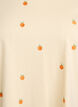 T-shirt en coton biologique avec motifs brod&eacute;s, Jaune clair, Packshot image number 2