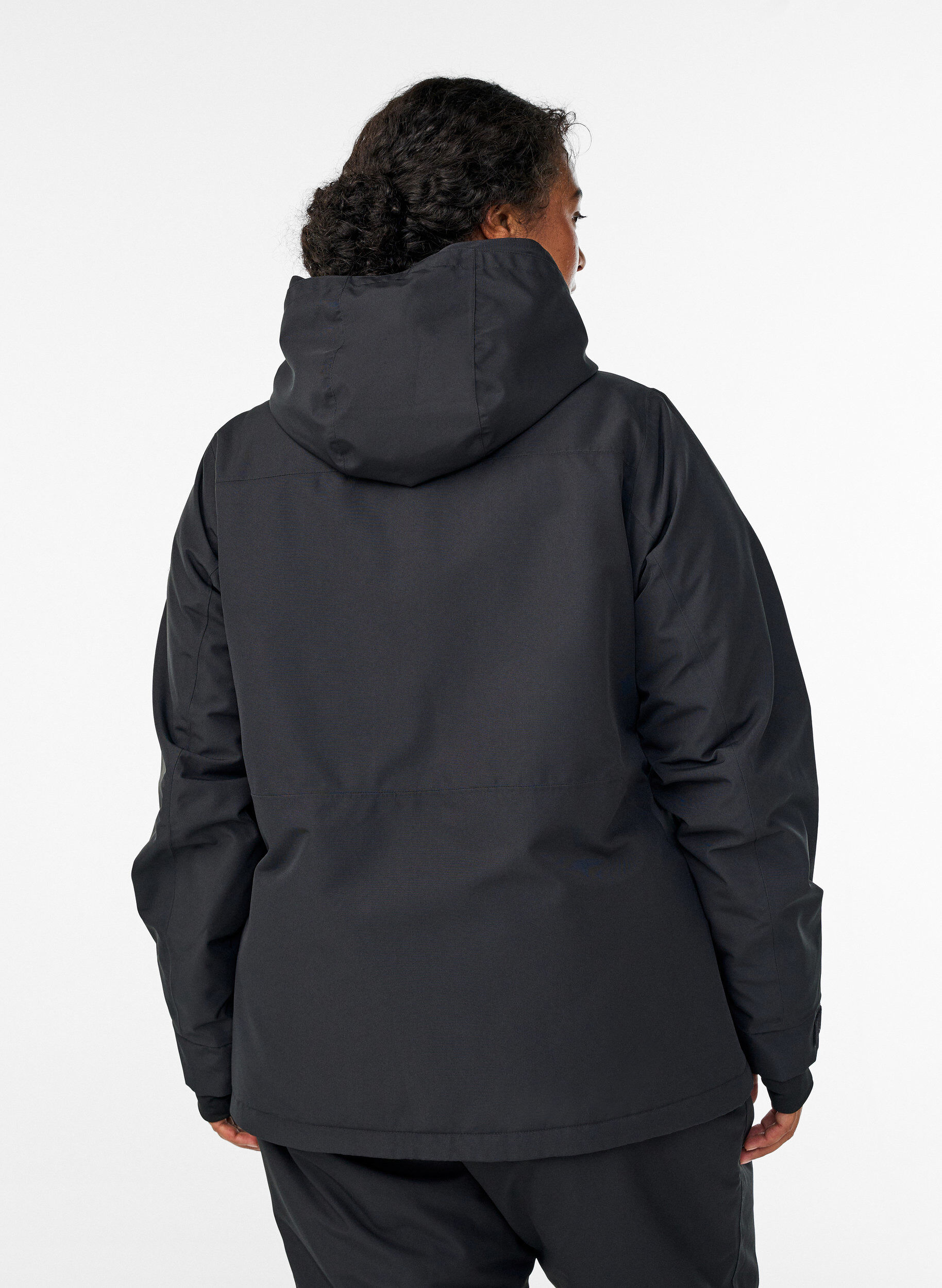 ZizziVeste de ski avec capuche et poches zipp&eacute;es, Noir, Model image number 2