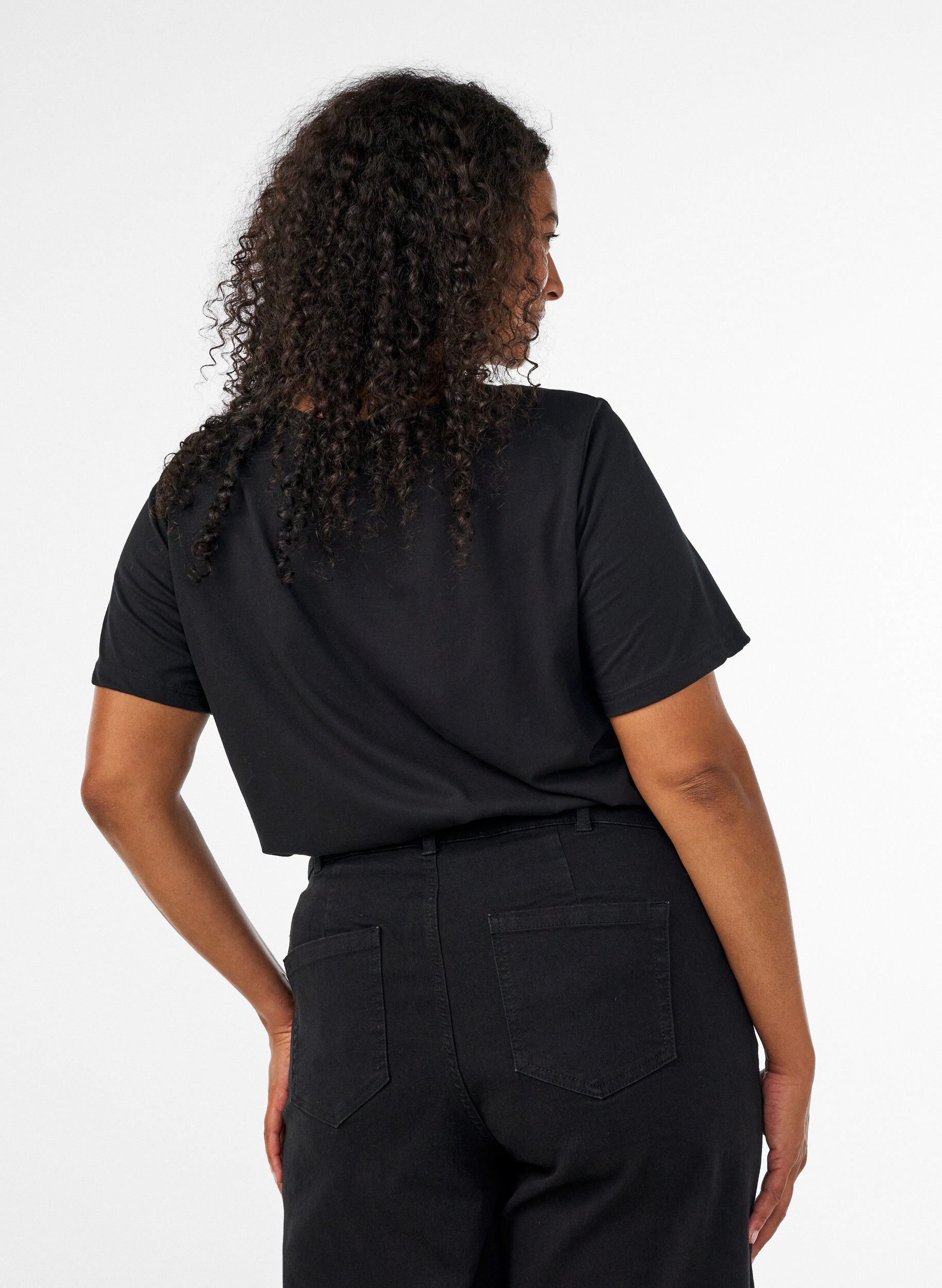 ZizziT-shirt imprim&eacute;, Noir, Model image number 2